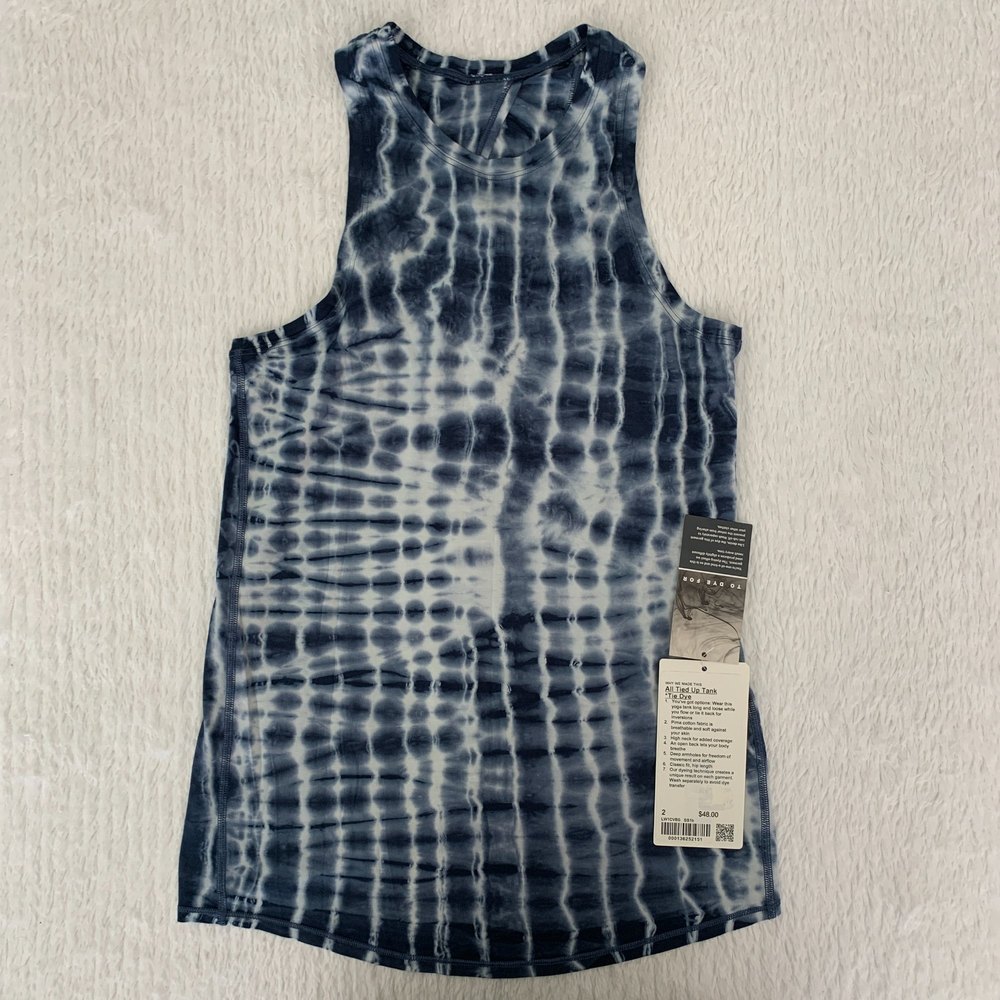 Lululemon NWT All Tied Up Tank *Tie Dye 2